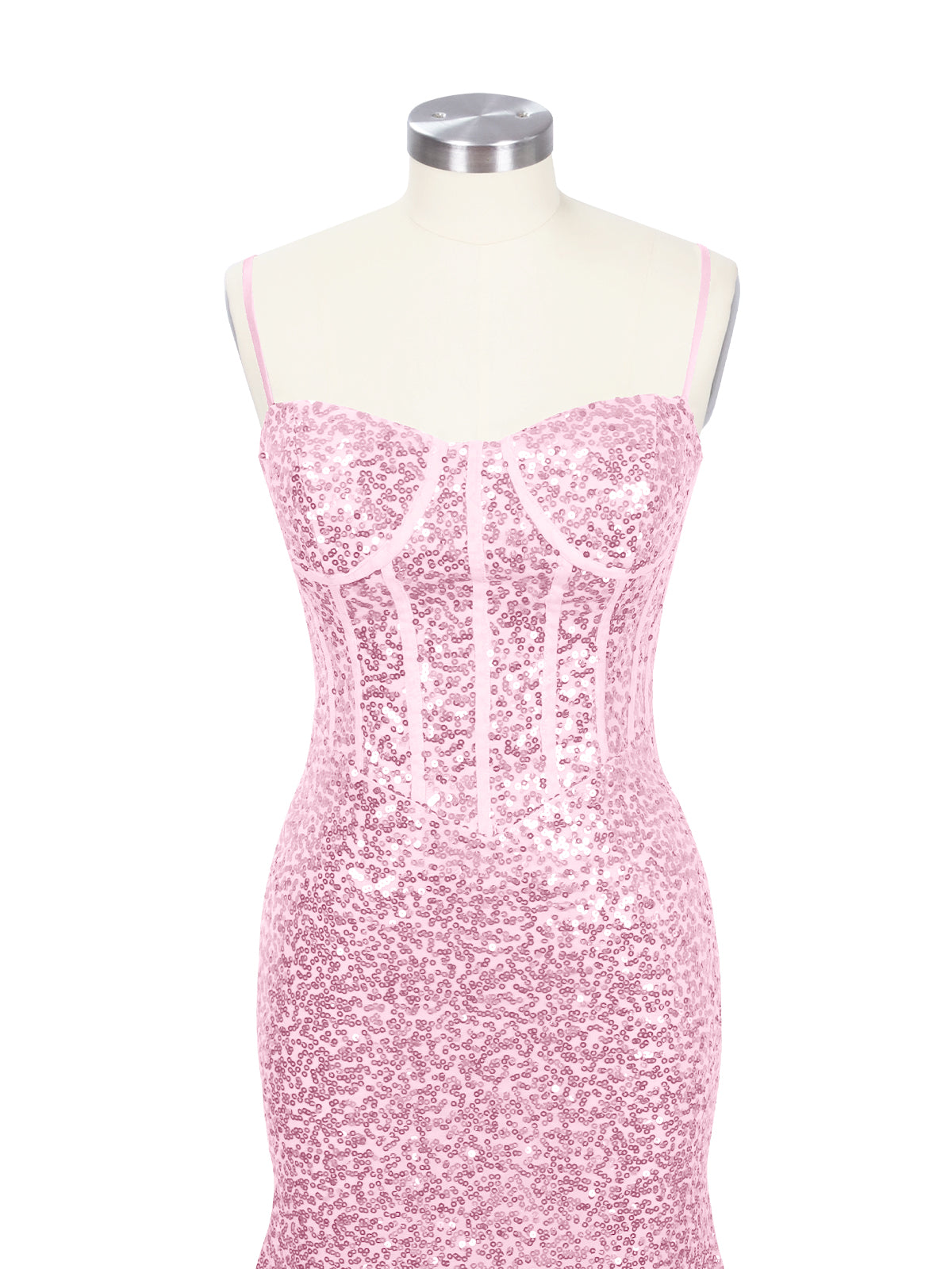 Spaghetti Sheath Prom Dress 