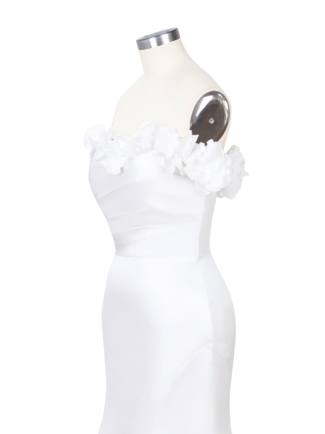 3D Floral Sheath Wedding Dress 