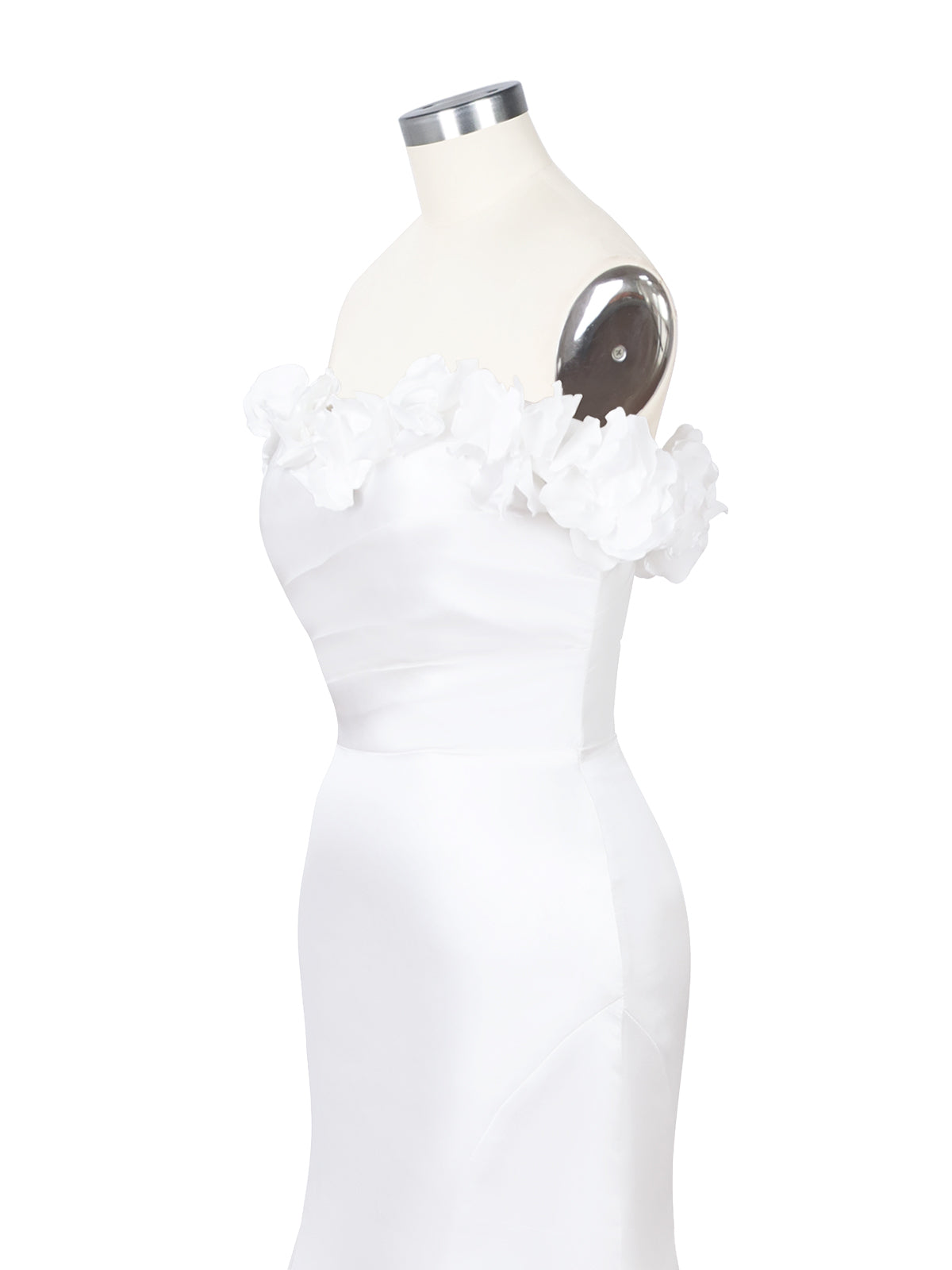 3D Floral Sheath Wedding Dress 