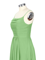 Spaghetti Asymmetrical Bridesmaid Dress 