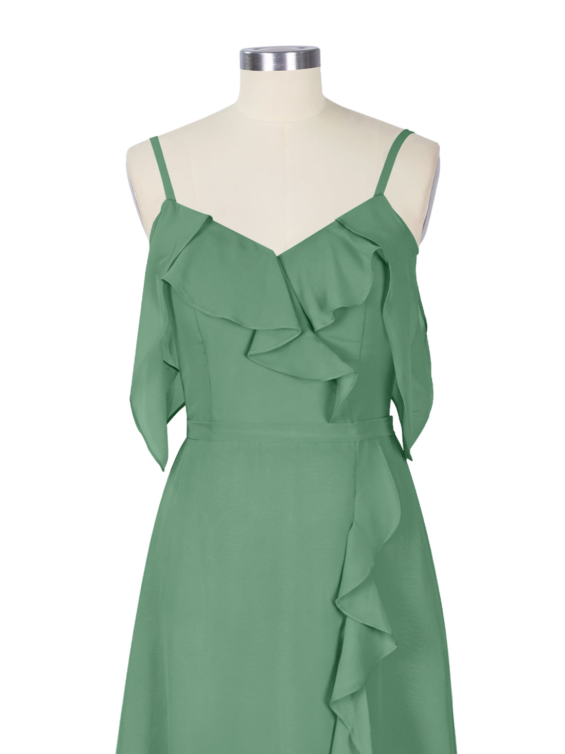Flowy Spaghetti Bridesmaid Dress 