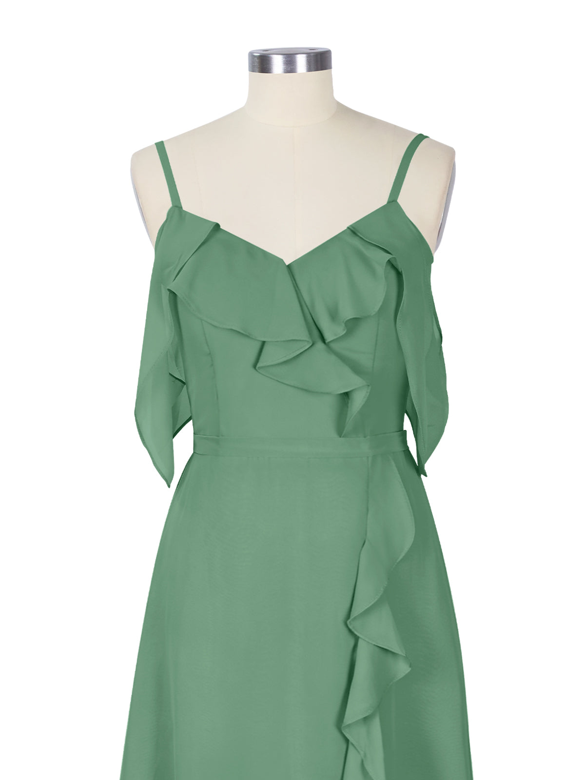 Flowy Spaghetti Bridesmaid Dress 