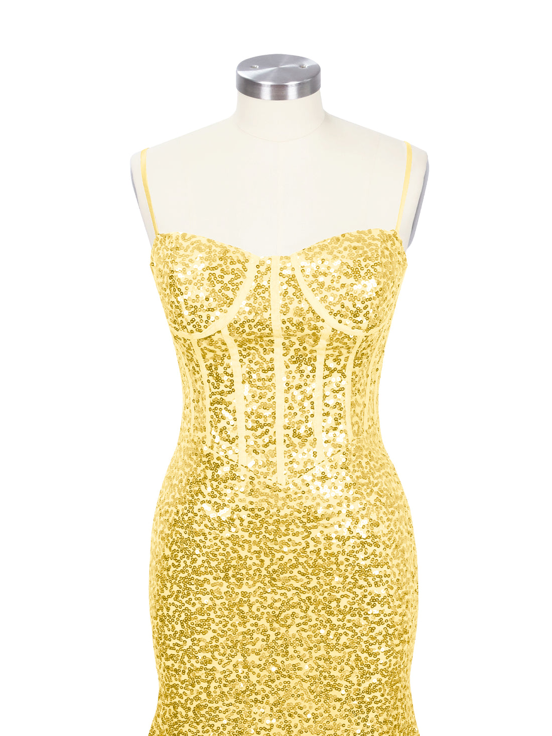 Spaghetti Sheath Prom Dress 