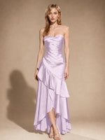 Strapless Prom Dress with Tiered Ruffles 