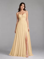 A-Line Bridesmaid Dress with Spaghetti Straps