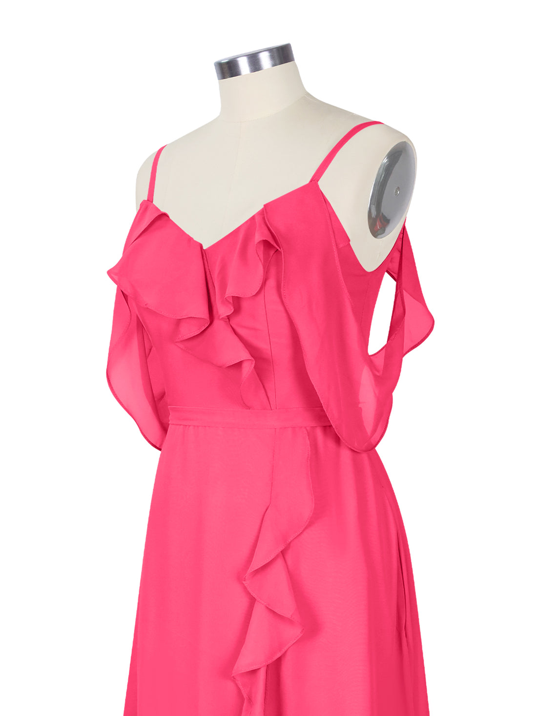 Flowy Spaghetti Bridesmaid Dress 