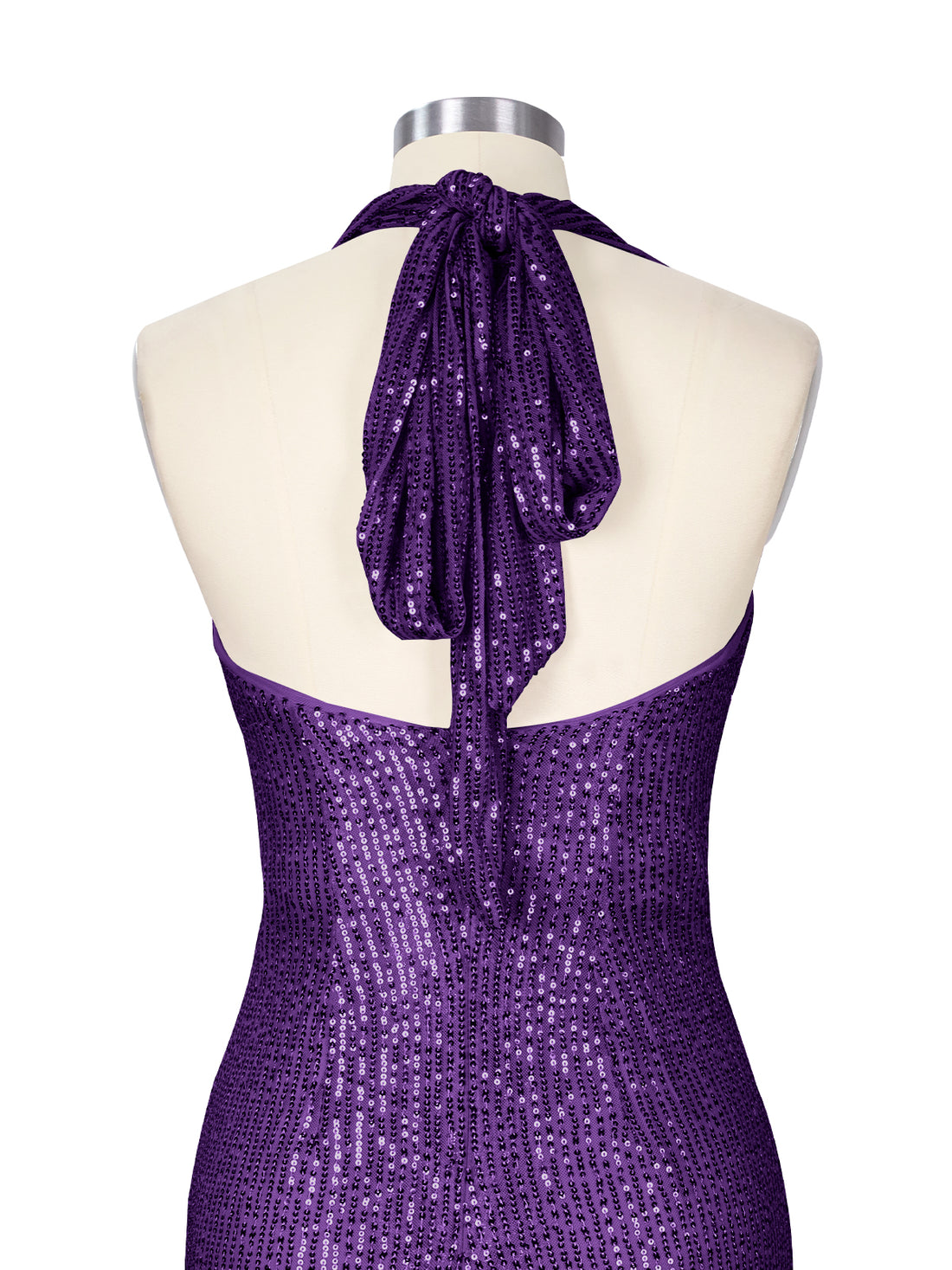 Halter Sequin Sheath Mini Dress 