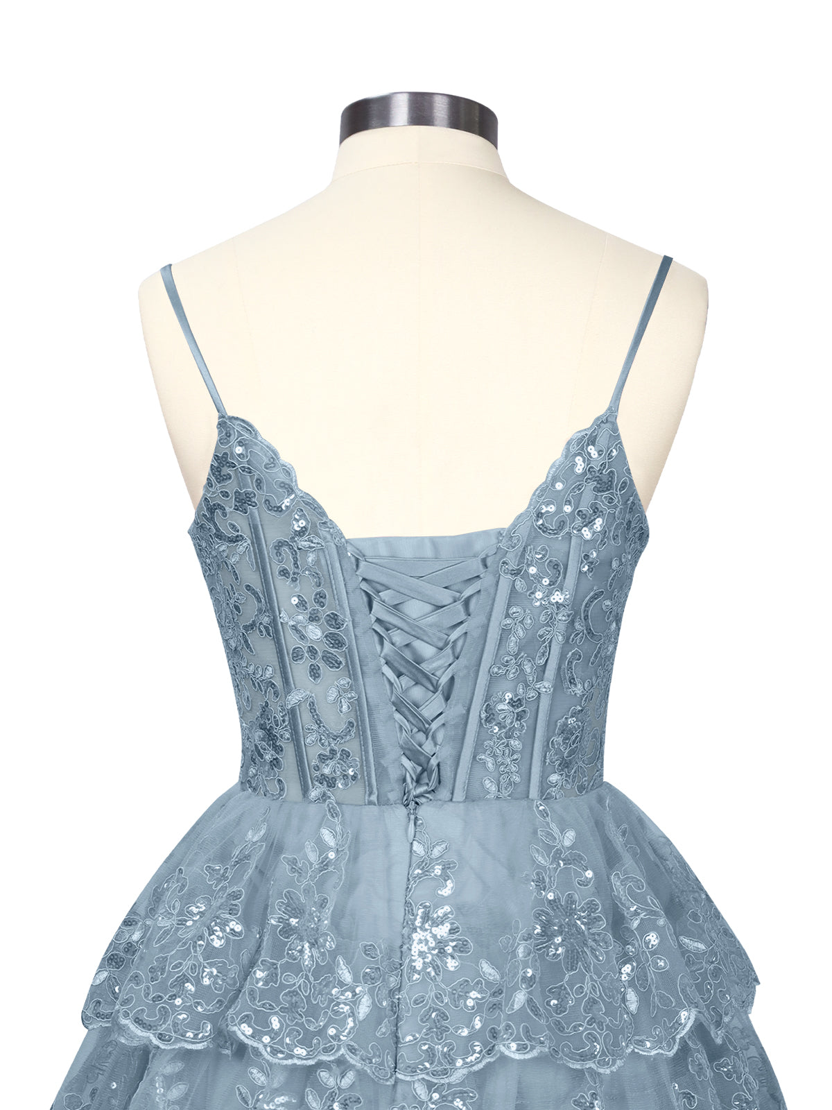 Sequin Appliques Mini Dress 