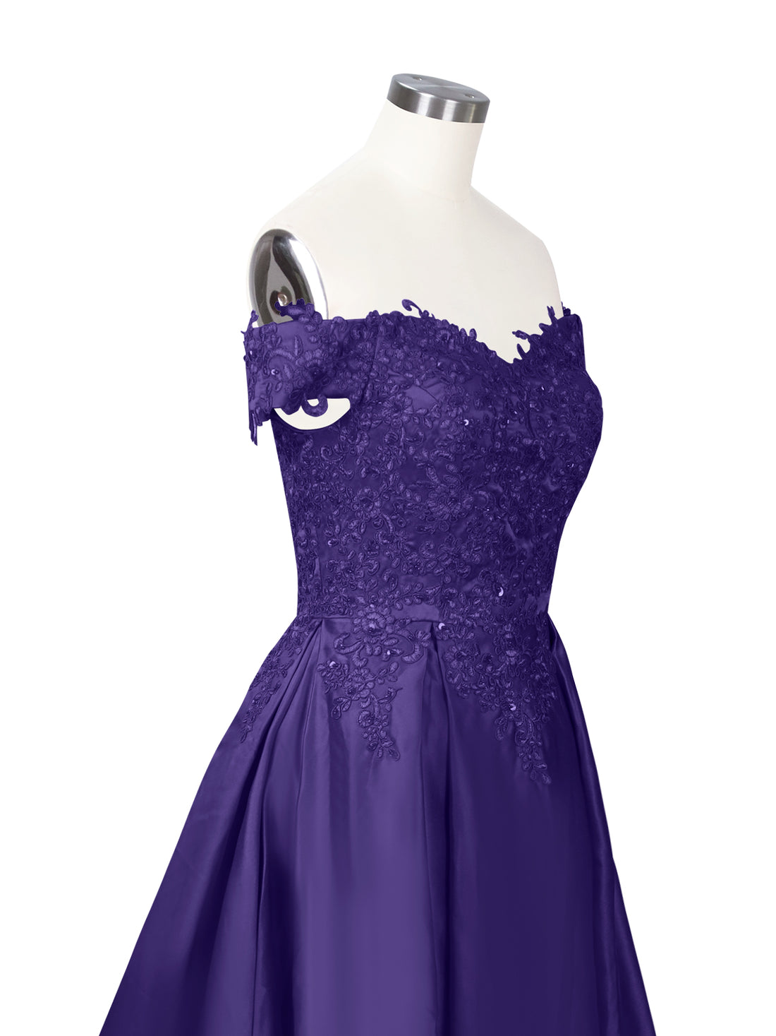 Applique Bodice Prom Dress 