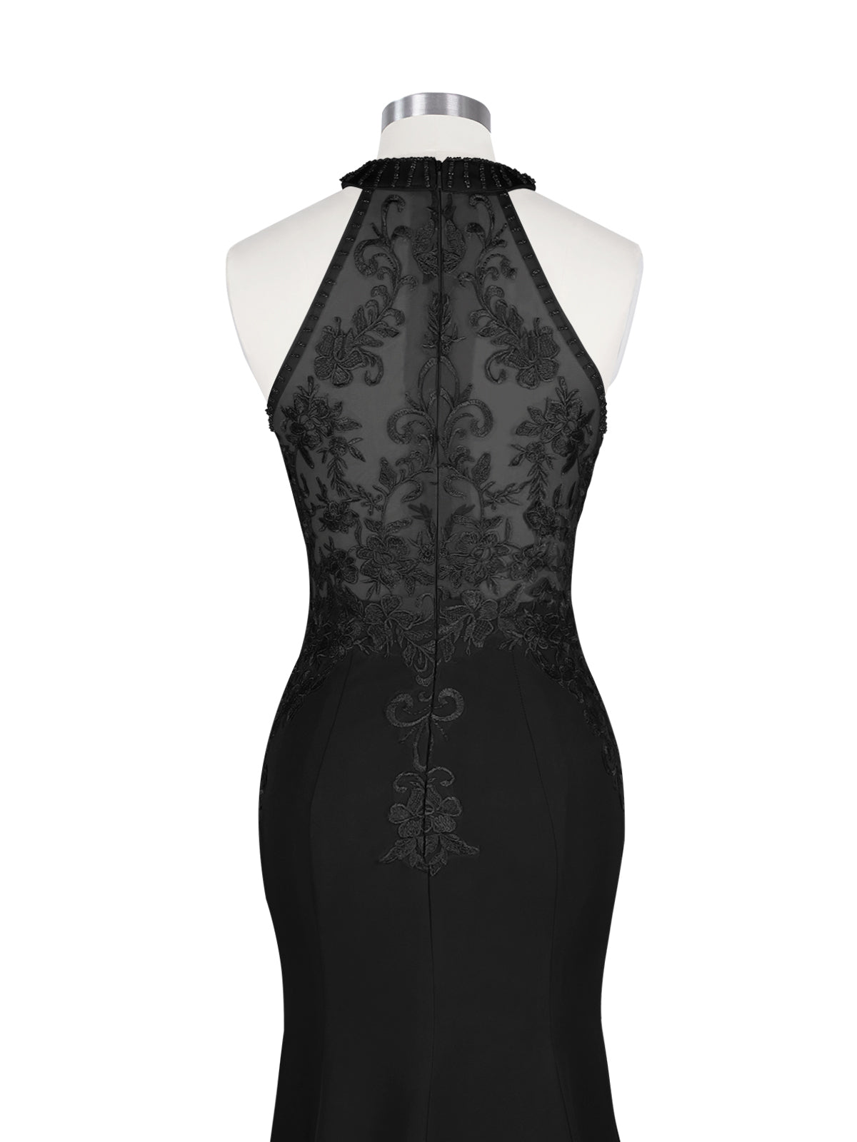 Halter Neckline Trumpet Dress 
