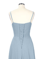 Spaghetti Asymmetrical Bridesmaid Dress 