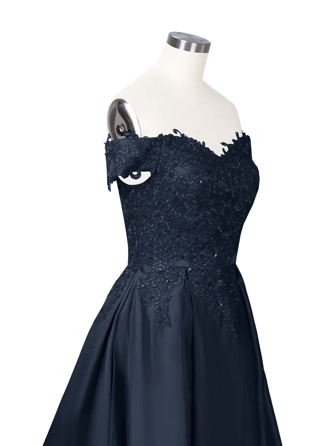 Applique Bodice Prom Dress 