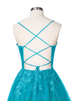 Applique Soft Tulle Mini Dress 