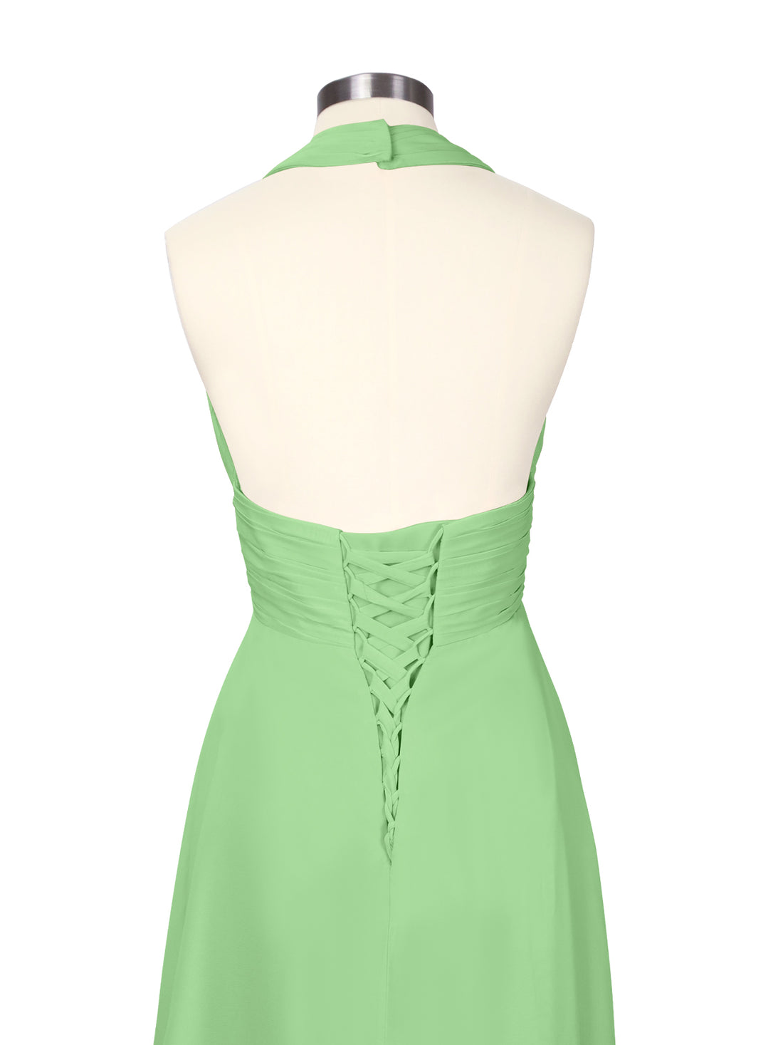 Ruched Halter Bridesmaid Dress 