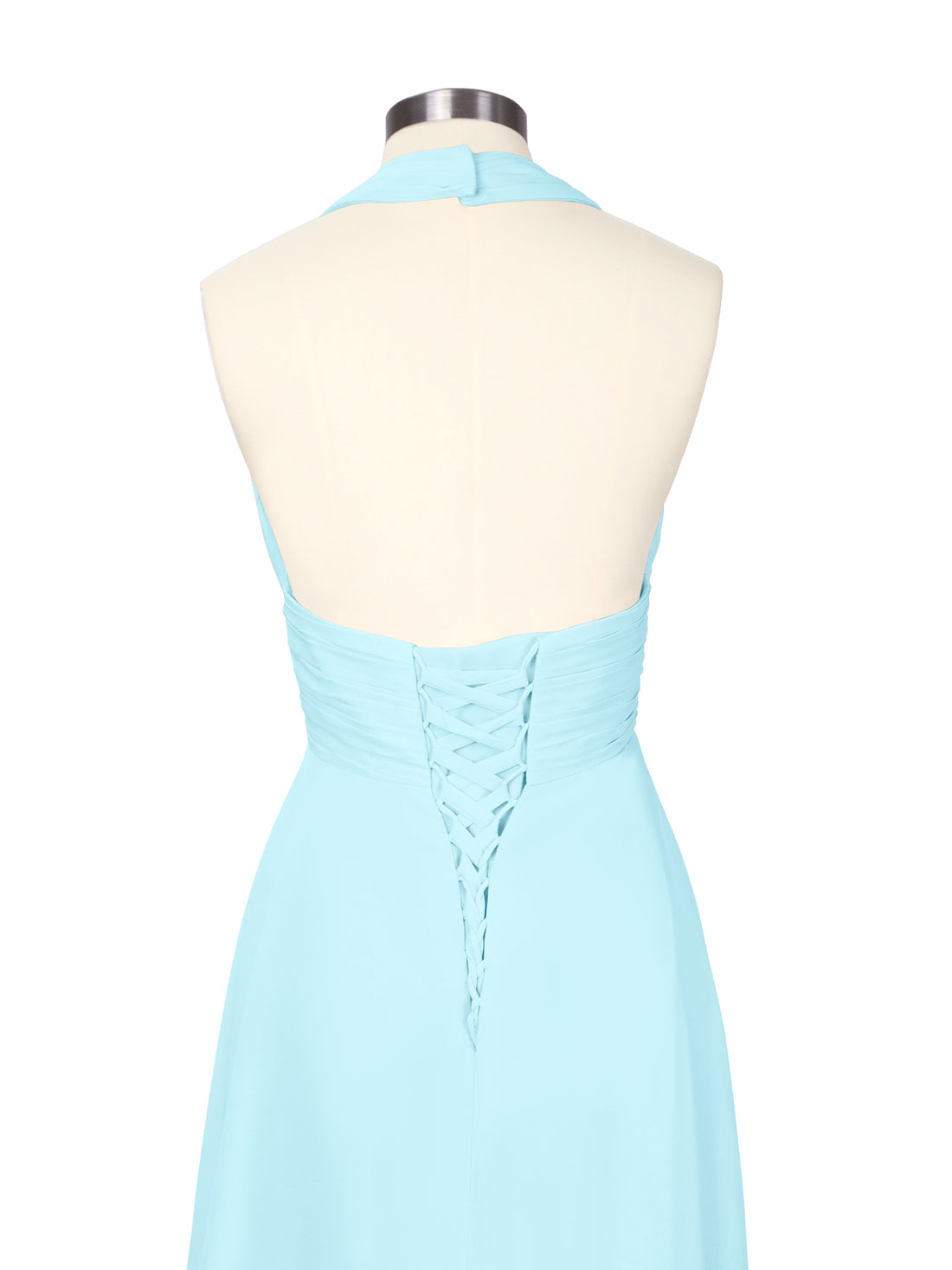 Ruched Halter Bridesmaid Dress 