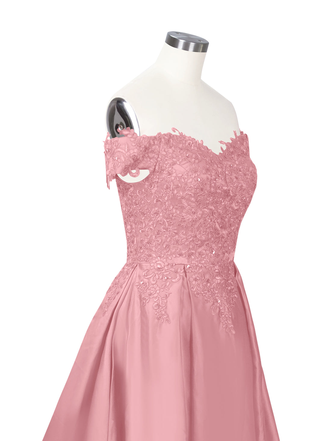 Applique Bodice Prom Dress 
