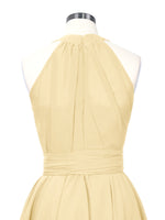Halter Bridesmaid Dress 