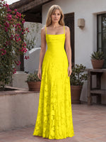 Jacquard Prom Dress with Lace-Up Open Back 