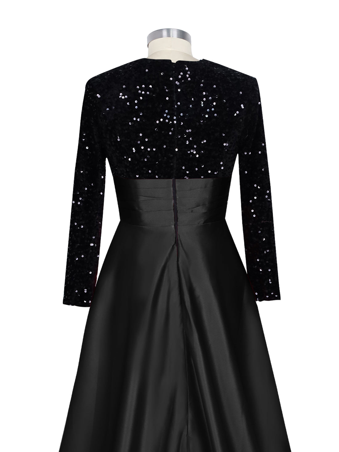 Sequin Jewel Neckline Prom Dress 
