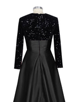 Sequin Jewel Neckline Prom Dress 