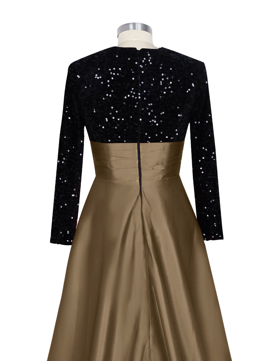 Sequin Jewel Neckline Prom Dress 