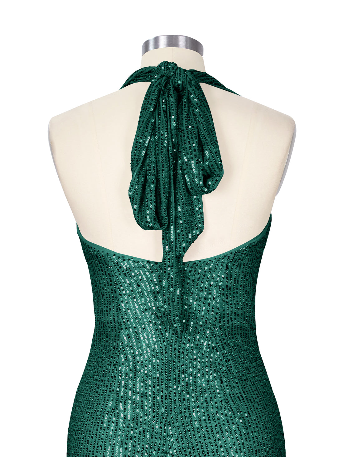 Halter Sequin Sheath Mini Dress 