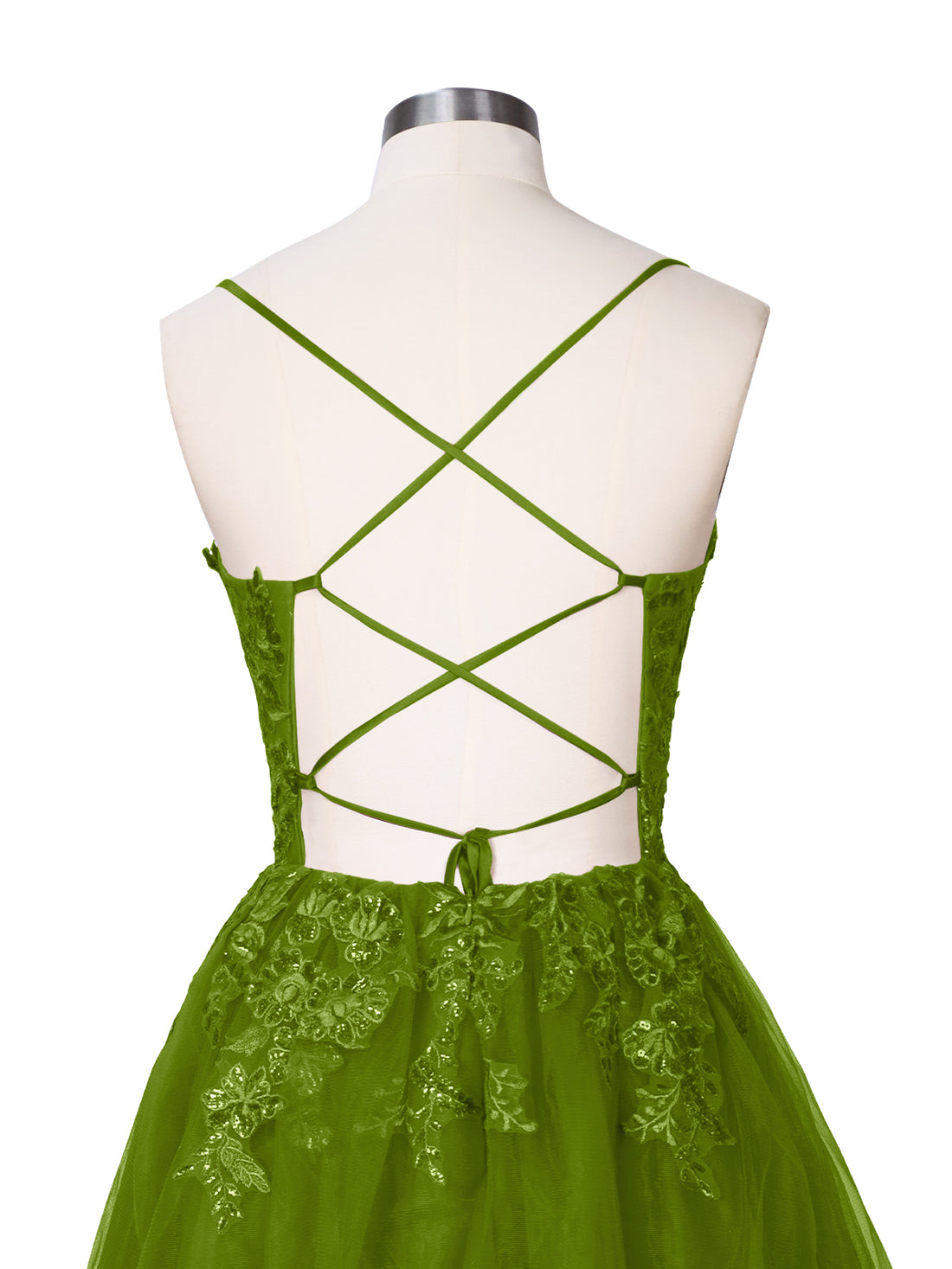 Applique Soft Tulle Mini Dress 