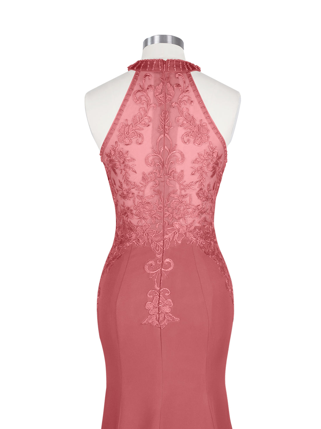 Halter Neckline Trumpet Dress 