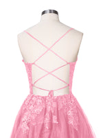 Applique Soft Tulle Mini Dress 