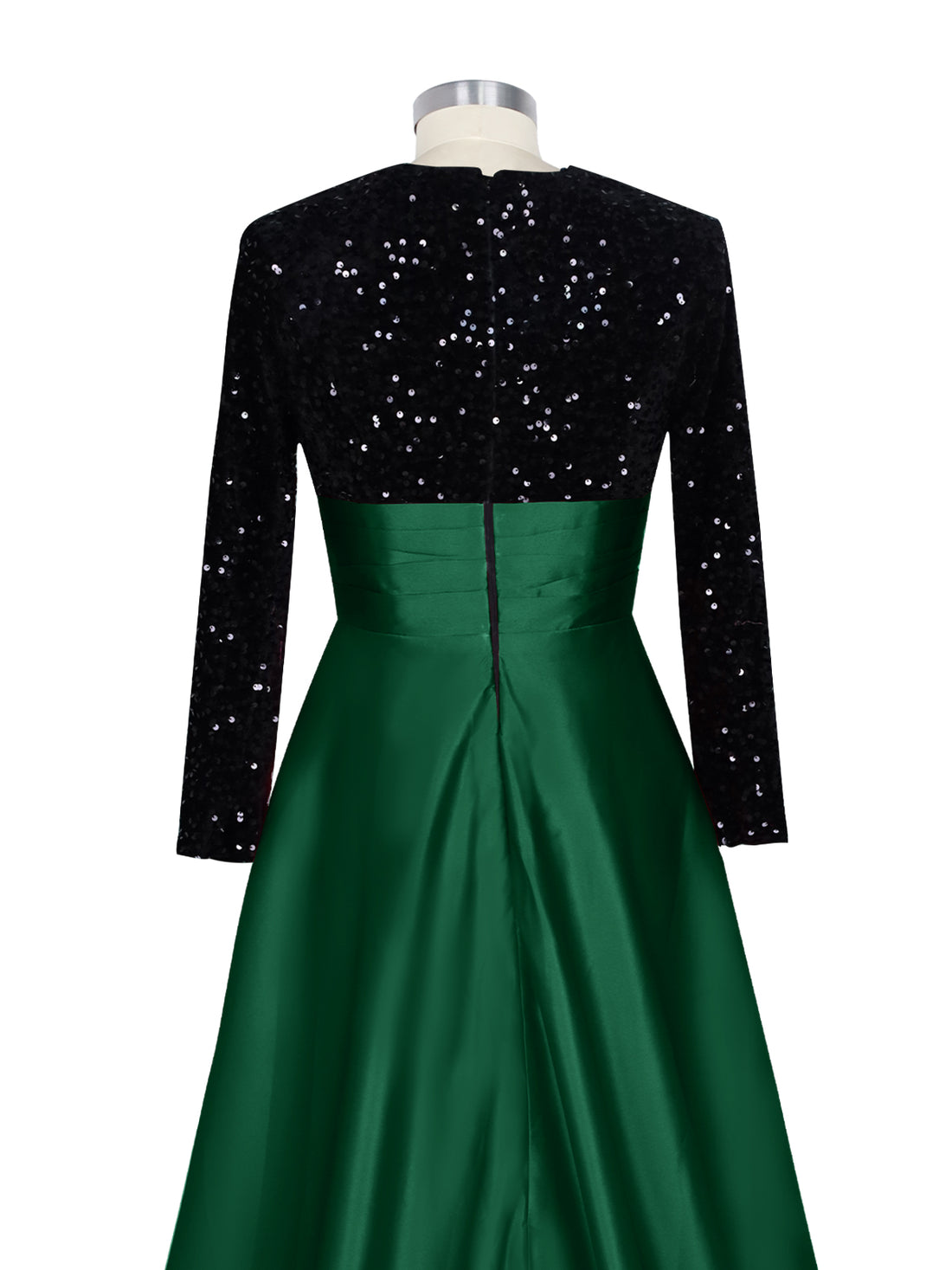 Sequin Jewel Neckline Prom Dress 