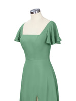 Flutter Sleeves Bridesmaid Dress 