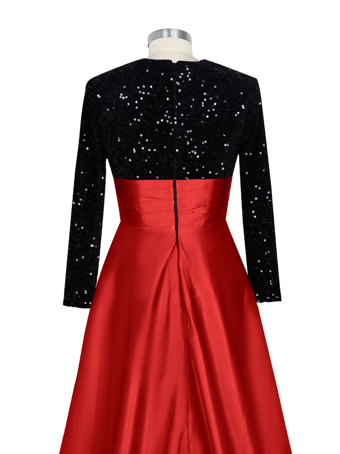 Sequin Jewel Neckline Prom Dress 
