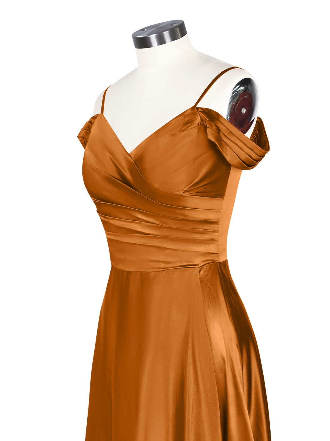 Silk-Like Pleated Prom Dress 