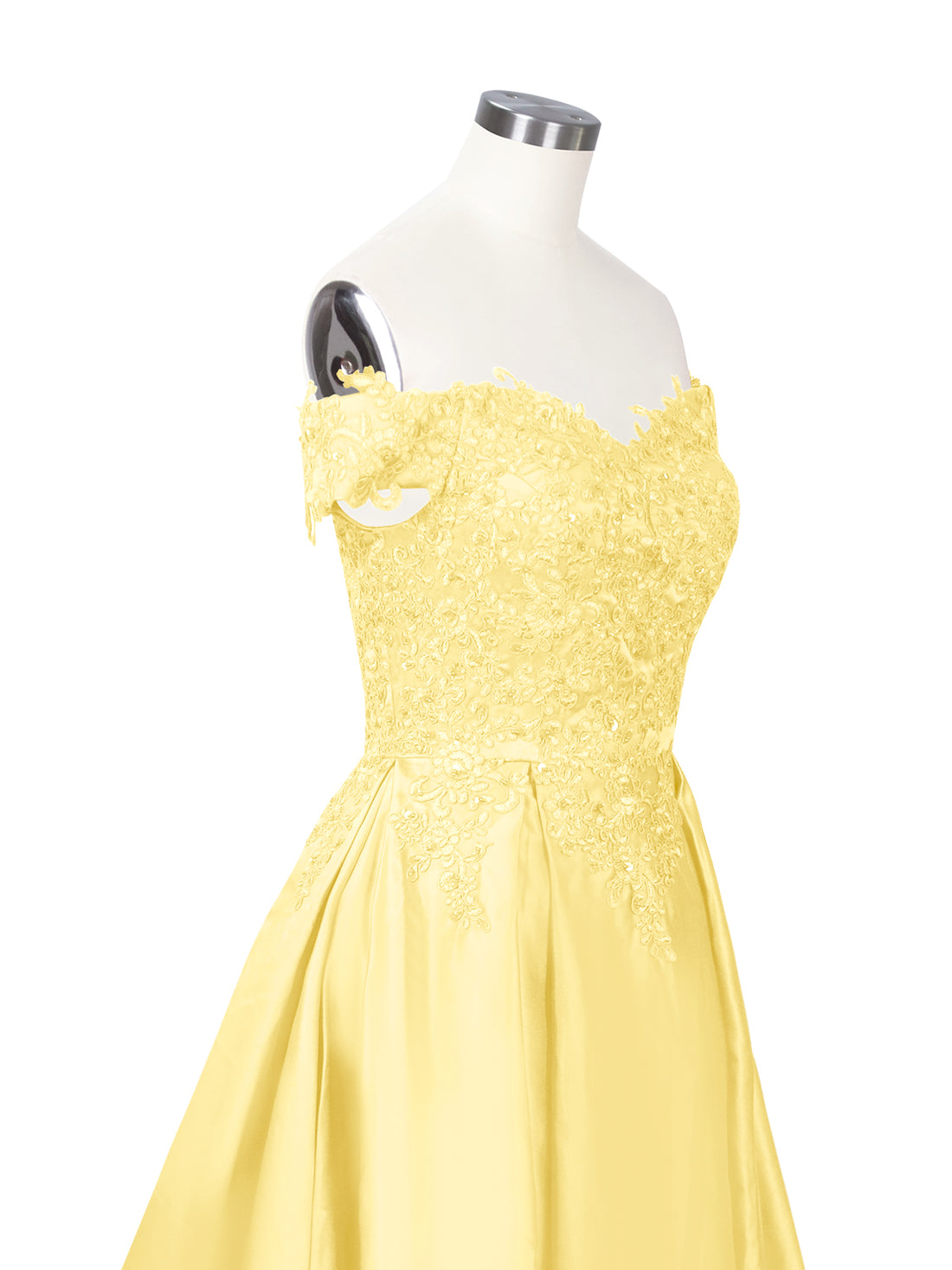 Applique Bodice Prom Dress 