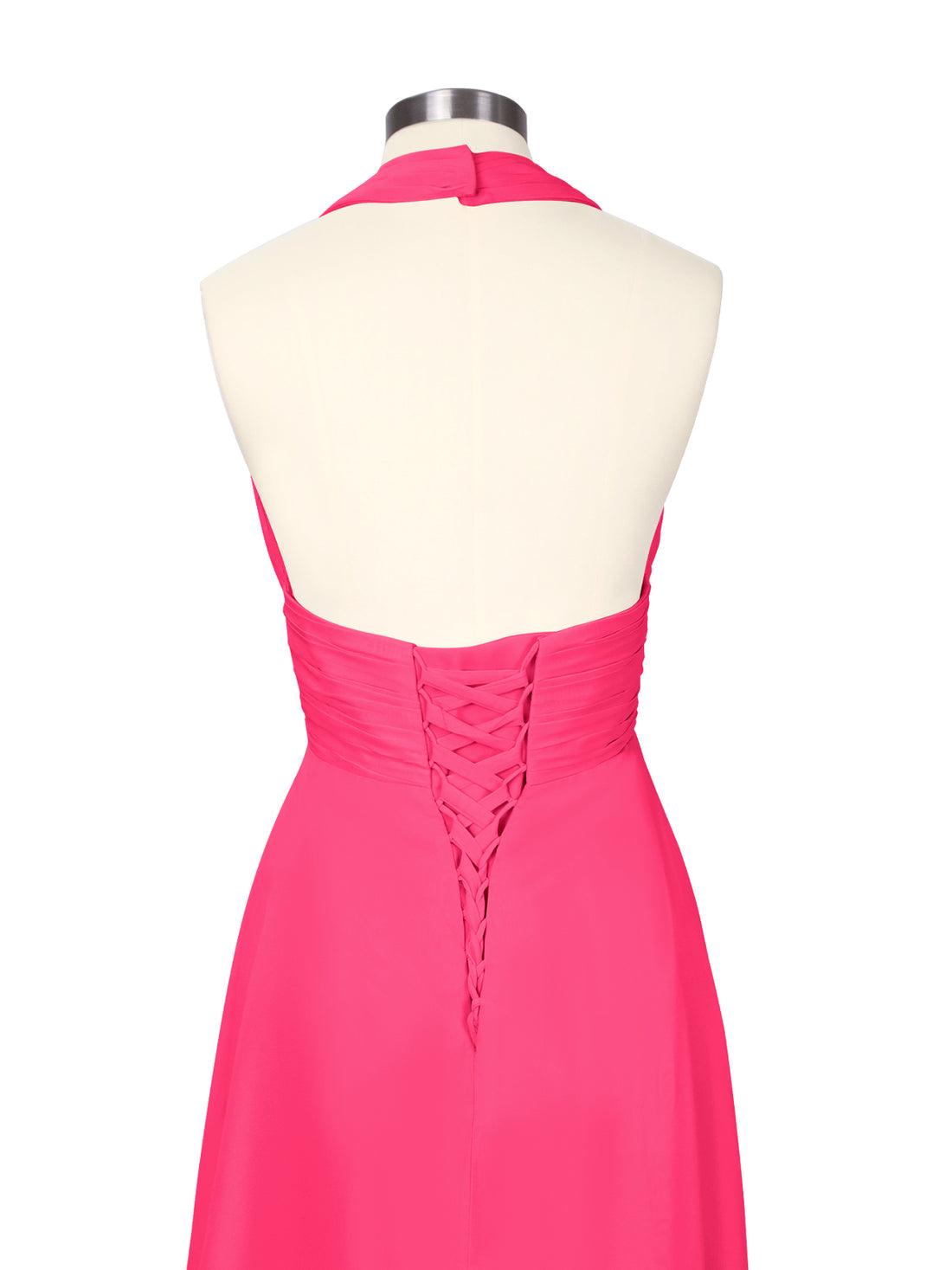 Ruched Halter Bridesmaid Dress 