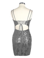 Double Spaghetti Bodycon Mini Dress 