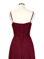 Spaghetti Asymmetrical Bridesmaid Dress 