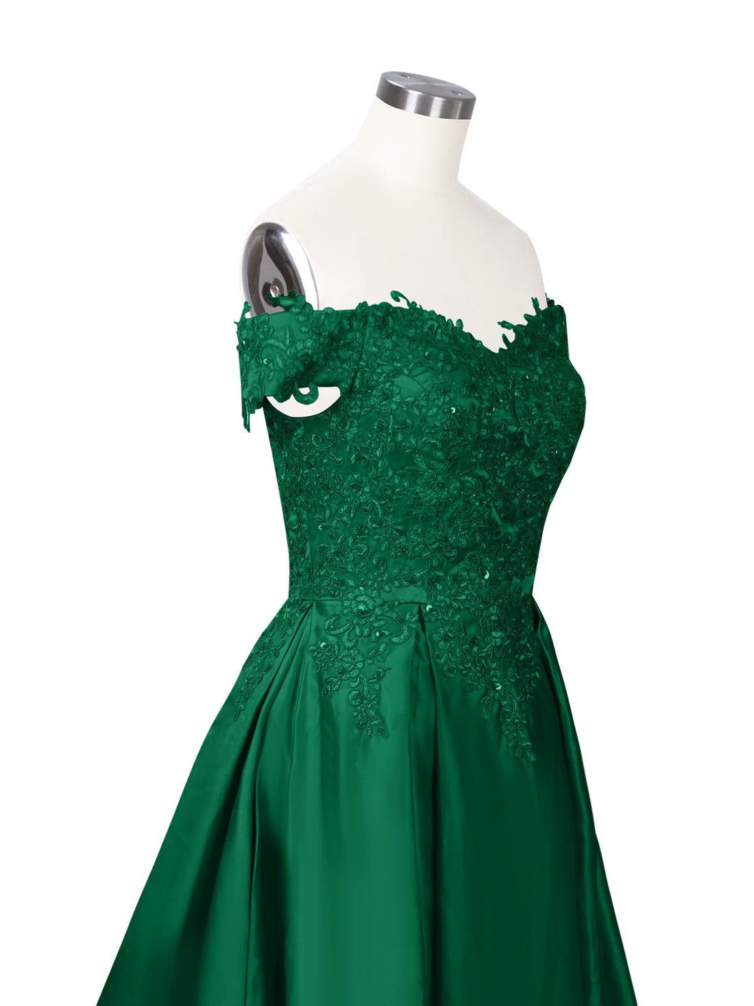 Applique Bodice Prom Dress 