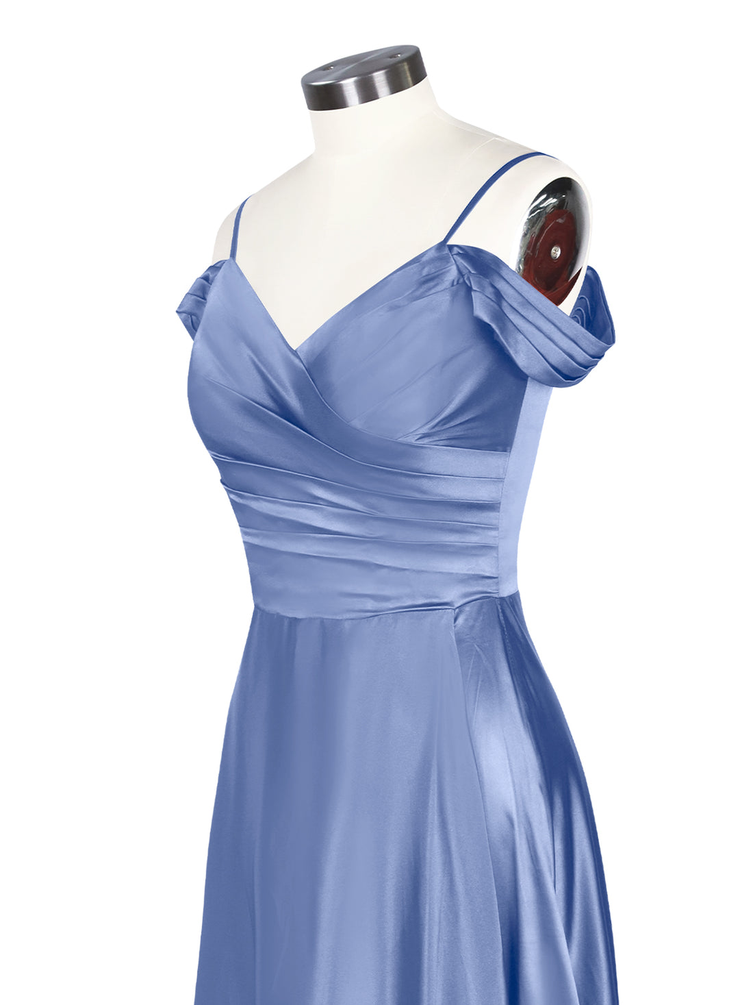Silk-Like Pleated Prom Dress 