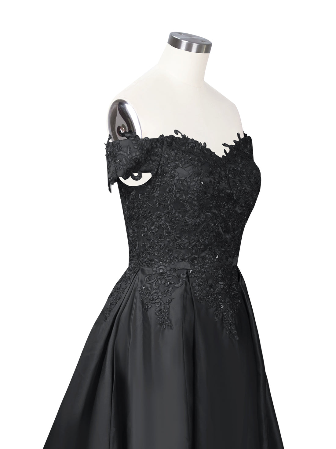 Applique Bodice Prom Dress 