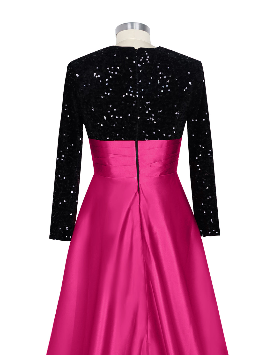 Sequin Jewel Neckline Prom Dress 