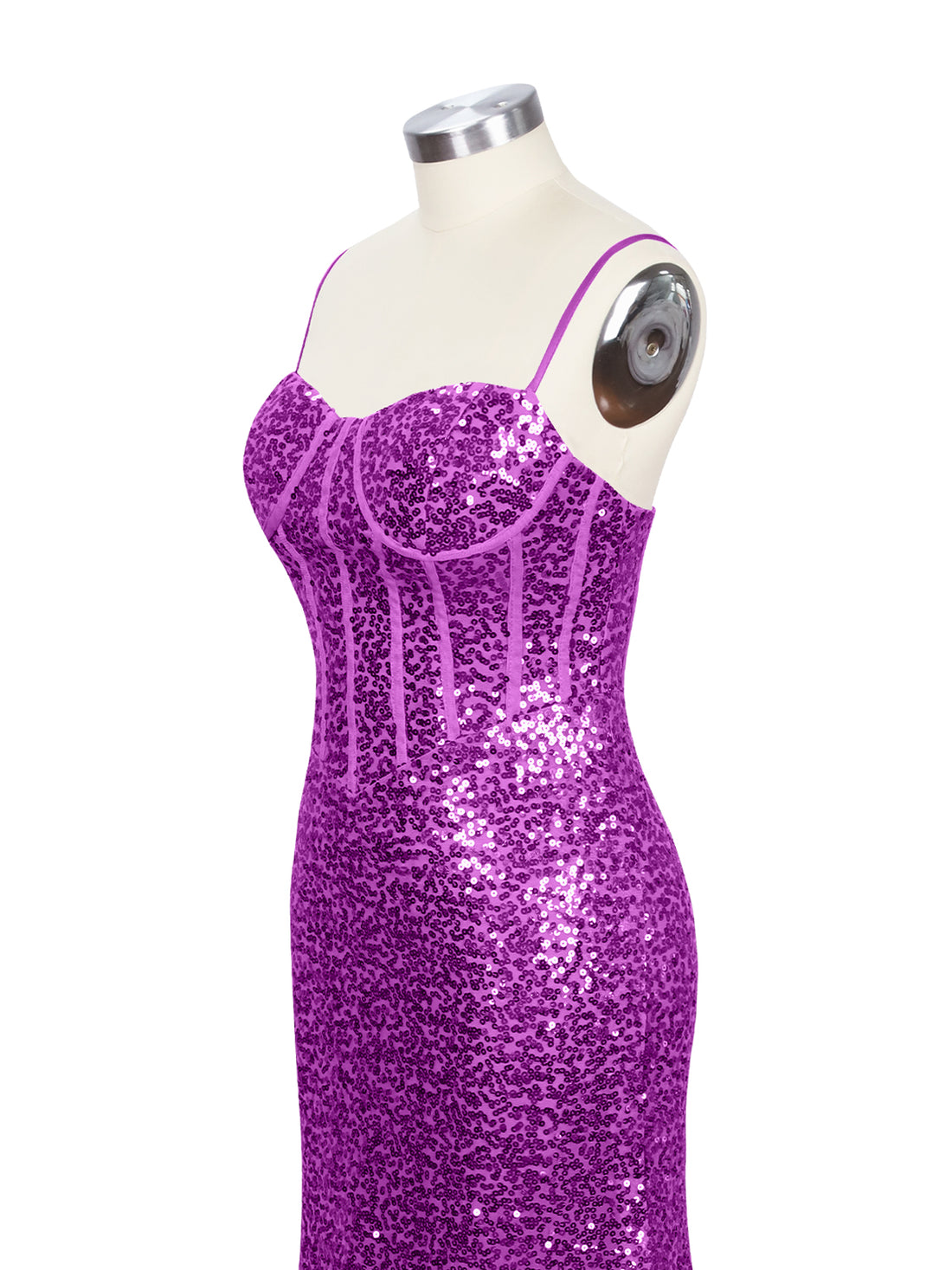 Spaghetti Sheath Prom Dress 