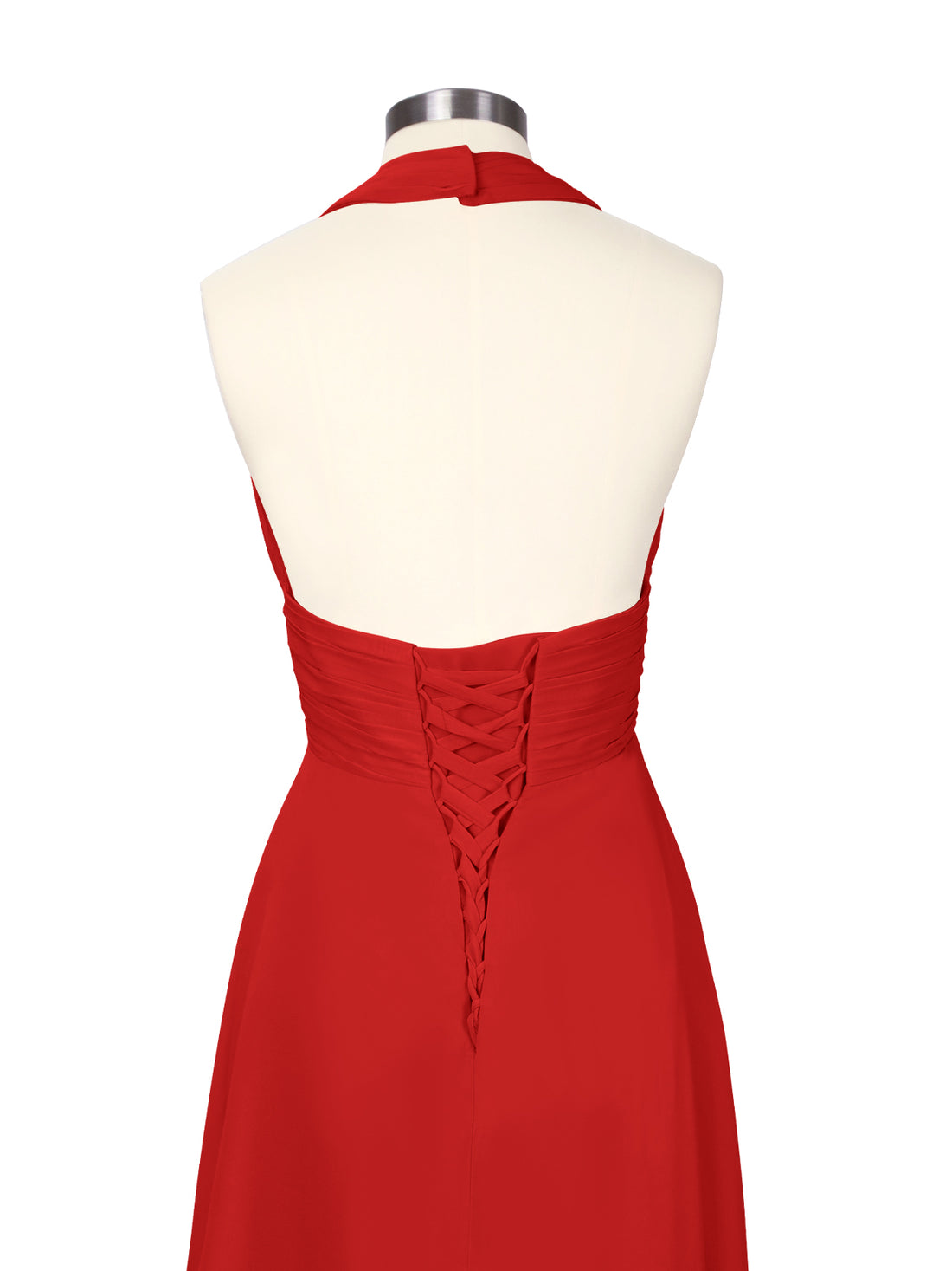 Ruched Halter Bridesmaid Dress 