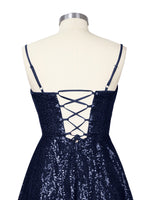 Sequin Scoop Neckline Mini Dress 