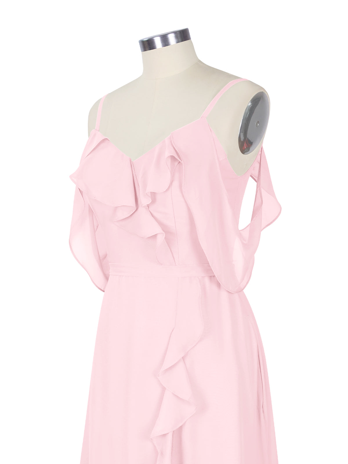 Flowy Spaghetti Bridesmaid Dress 