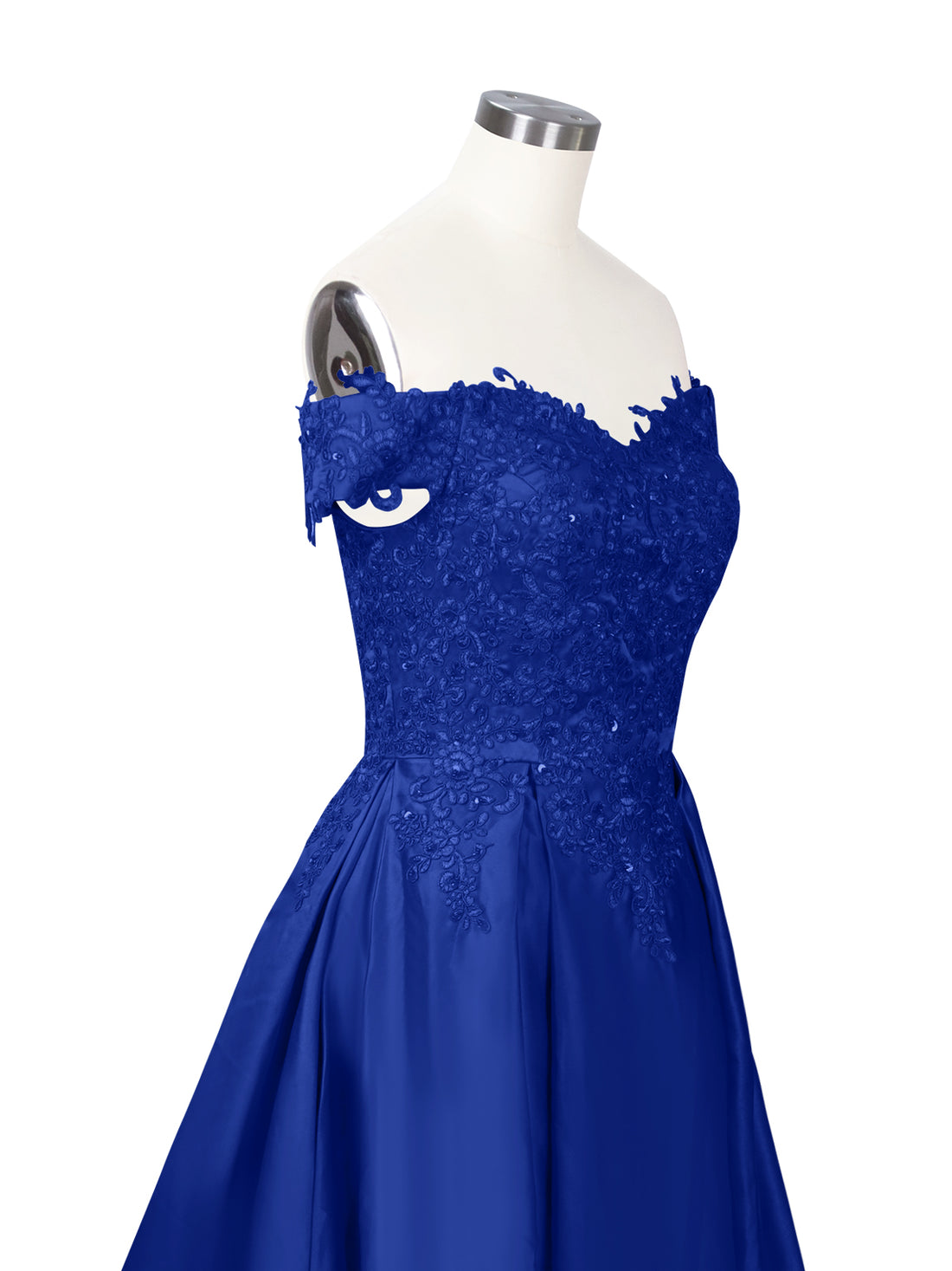 Applique Bodice Prom Dress 