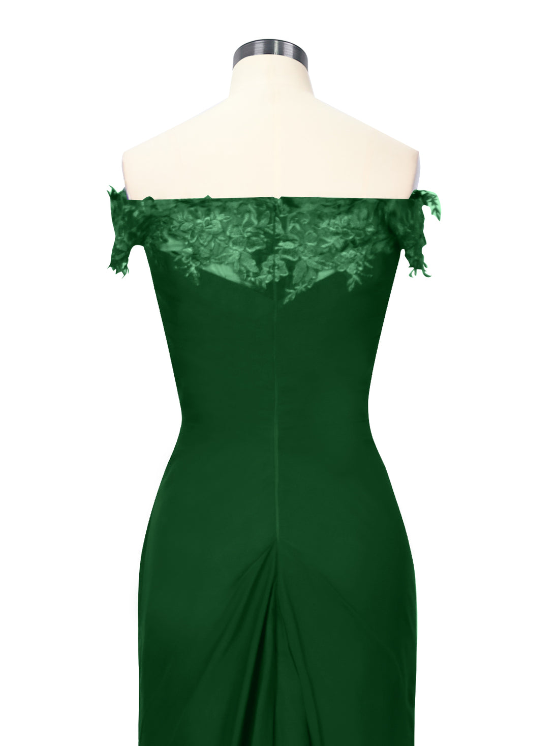 Off-Shoulder Chiffon Sheath Dress 