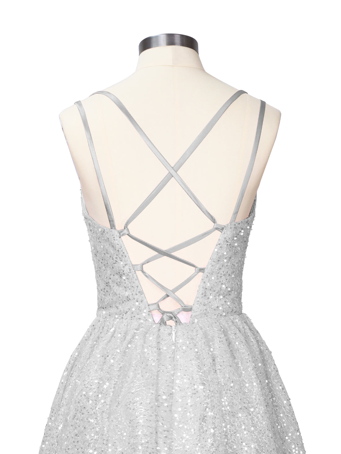 Sparkly Sequined A-line Mini Dress 
