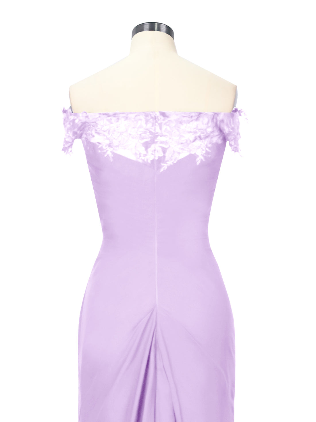 Off-Shoulder Chiffon Sheath Dress 