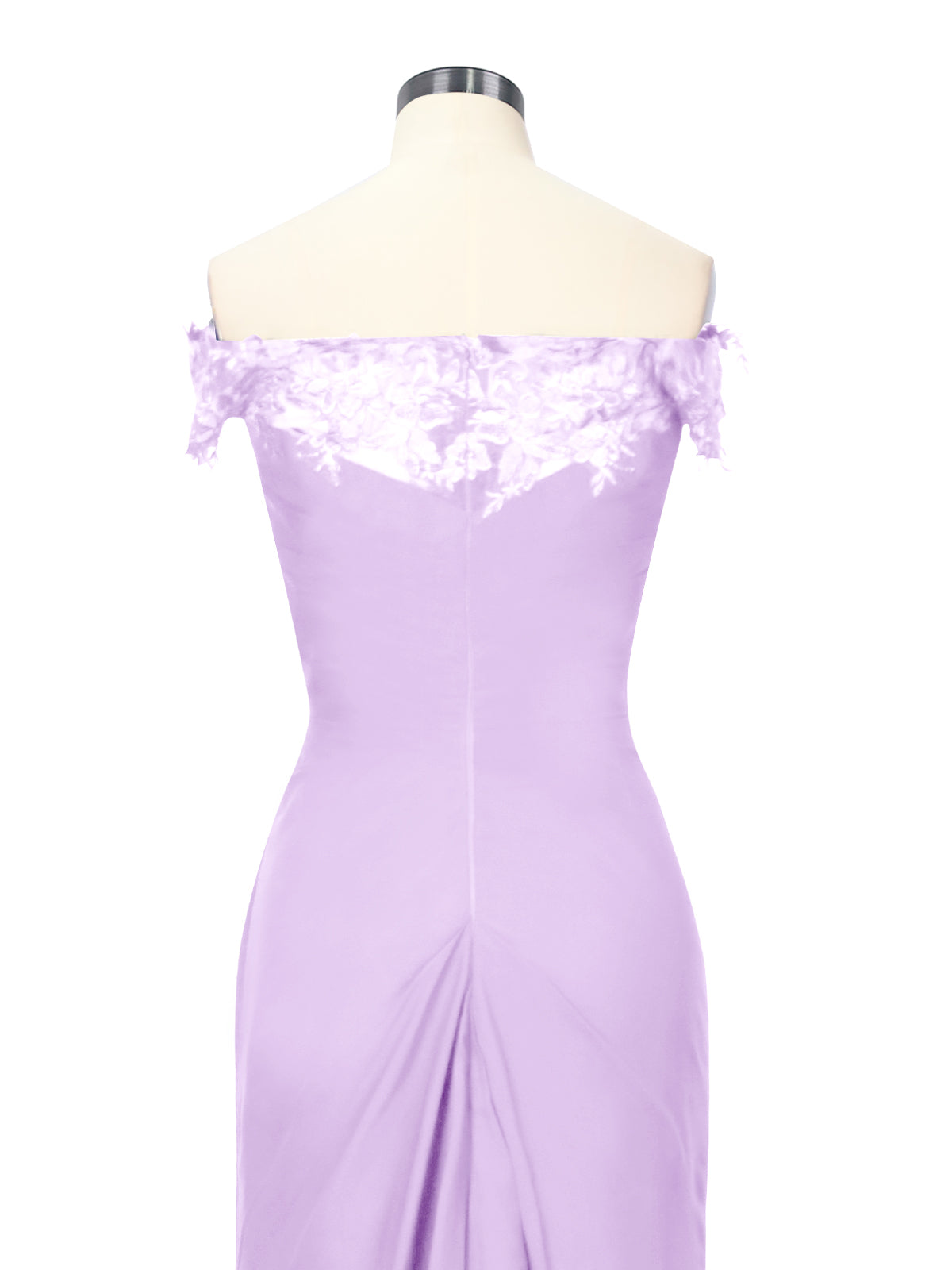 Off-Shoulder Chiffon Sheath Dress 